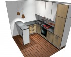 Virtuvės baldų projektas 3. Caro baldai