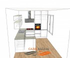 Virtuvės baldų projektas 19. Caro Baldai
